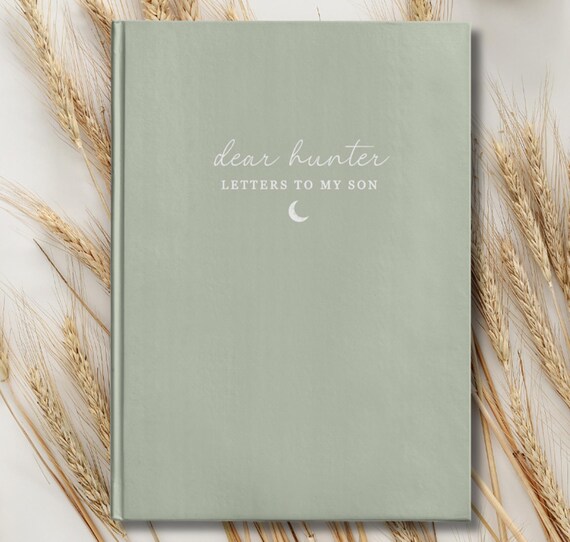 Letters To My Son Notebook - Personalized Dear Son Journal - Baby Boy Shower Gift - Memory Keepsake Book - Custom Son Birthday Gift