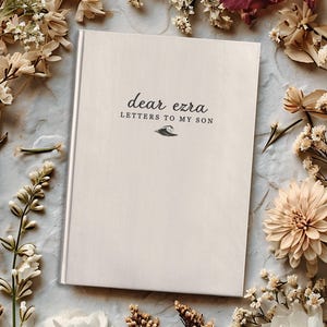 Letters To My Son Notebook - Personalized Dear Son Journal - Baby Boy Shower Gift - Memory Keepsake Book - Custom Son Birthday Gift SM Hardcover Blank