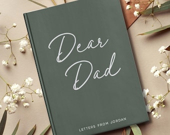 Letters To Dad - Personalized Dear Dad Notebook - Custom Memory Miss You Journal - Loss Of Father Greif Journal - Loss of Dad Sympathy