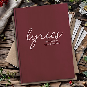 Personalisiertes Song Writer Journal - Individuelles Songwriter Notizbuch - Musiker Song Tagebuch