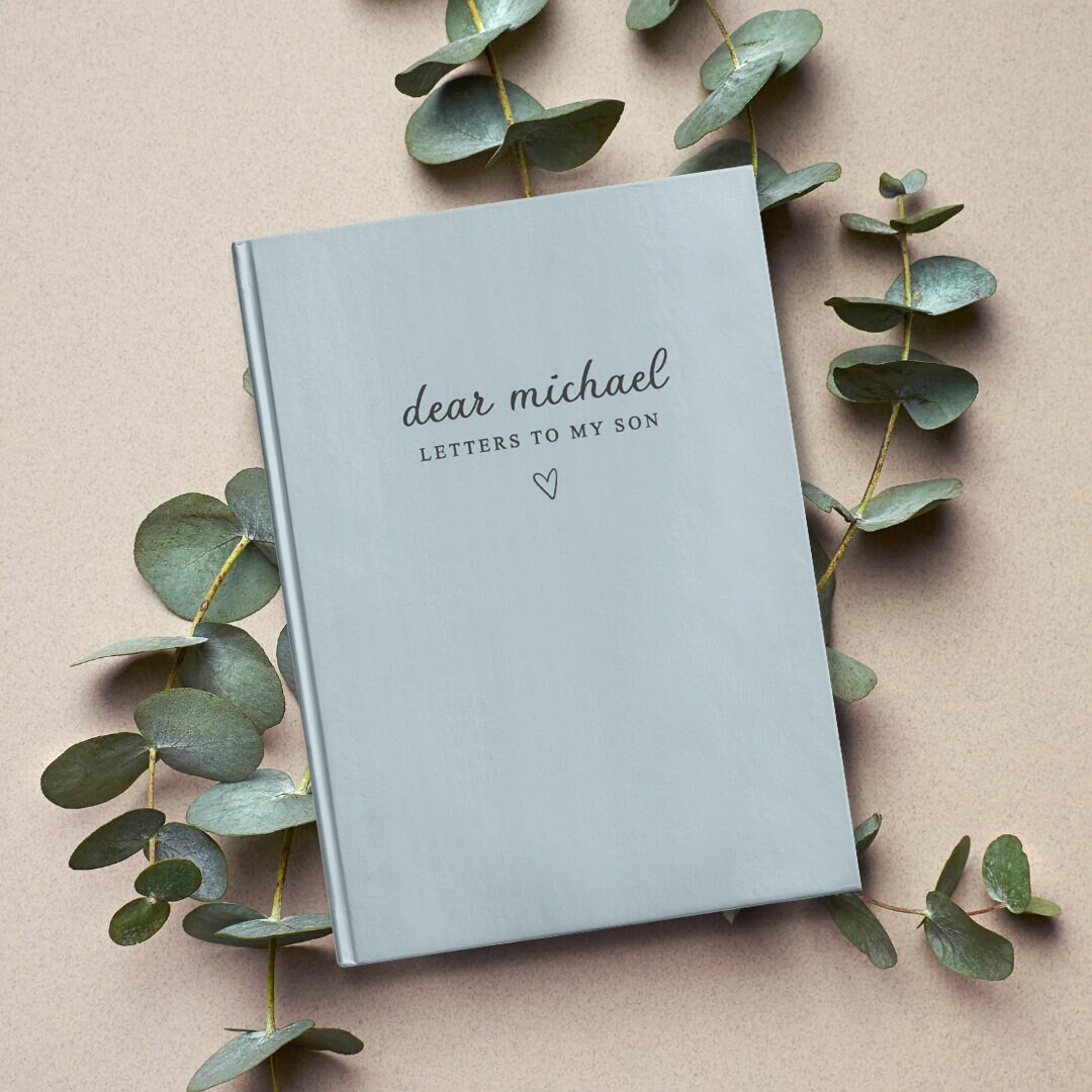 Letters to My Son Personalized Name Notebook Custom Pregnancy Journal