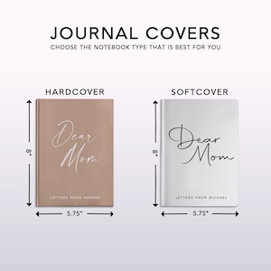 Cartas a mamá - Diario personalizado - Cuaderno para recordar a mamá fallecida - Regalo para el Día de la Madre imagen 4