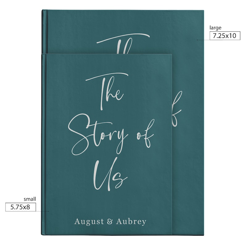 The Story Of Us Personalized Wedding Engagement Gift Custom Couples Journal Customized Anniversary Memory Book Love Letters To You Notebook image 6