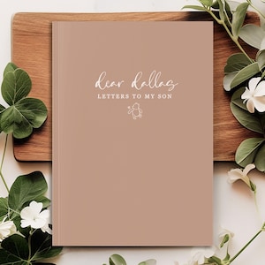 Letters To My Son Notebook - Personalized Dear Son Journal - Baby Boy Shower Gift - Memory Keepsake Book - Custom Son Birthday Gift LG Softcover Blank