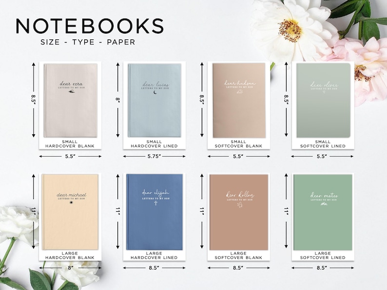 Letters To My Son Notebook - Personalized Dear Son Journal - Baby Boy Shower Gift - Memory Keepsake Book - Custom Son Birthday Gift image 4