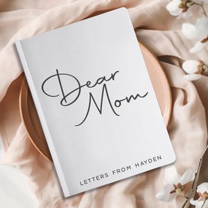 Cartas a mamá - Diario personalizado - Cuaderno para recordar a mamá fallecida - Regalo para el Día de la Madre imagen 8
