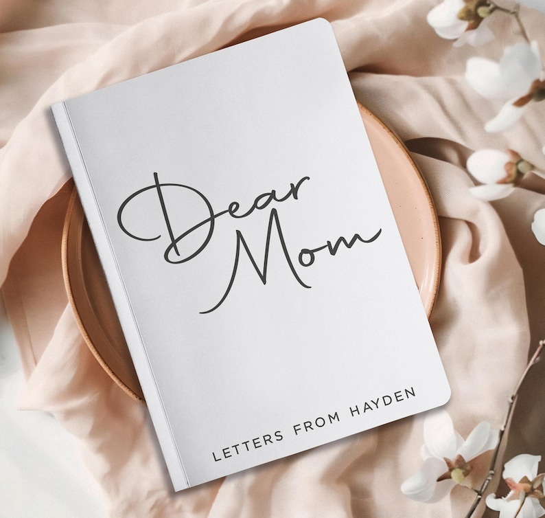 Cartas a mamá - Diario personalizado - Cuaderno para recordar a mamá fallecida - Regalo para el Día de la Madre imagen 8