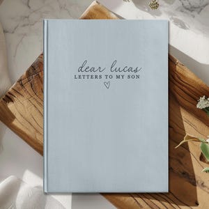 Letters To My Son Notebook - Personalized Dear Son Journal - Baby Boy Shower Gift - Memory Keepsake Book - Custom Son Birthday Gift image 9