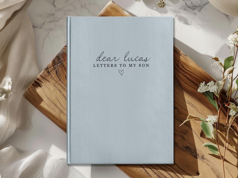Letters To My Son Notebook - Personalized Dear Son Journal - Baby Boy Shower Gift - Memory Keepsake Book - Custom Son Birthday Gift image 9