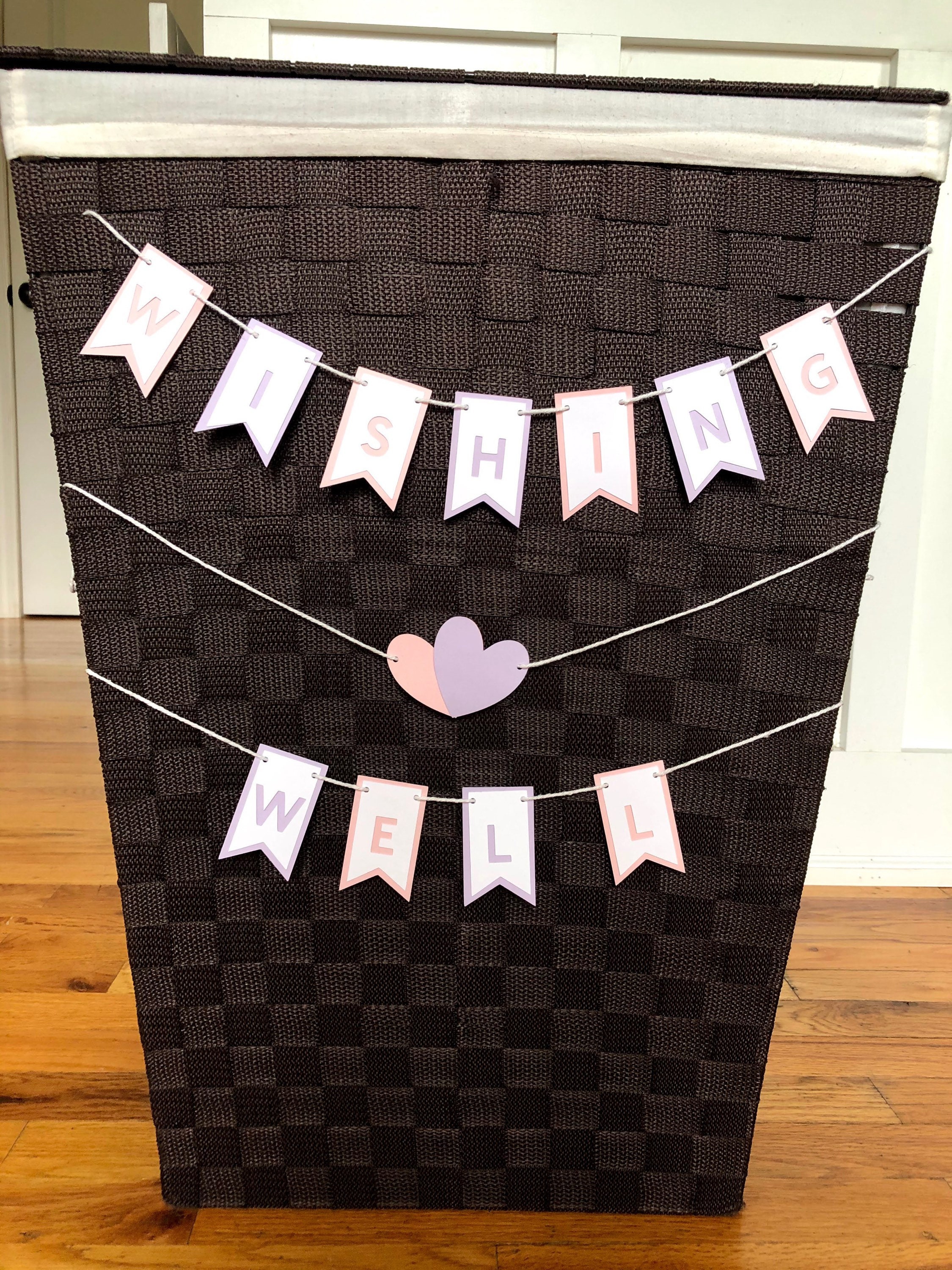 Wishing Well Garland Wishing Well Banner Bridal Shower Bridal Shower