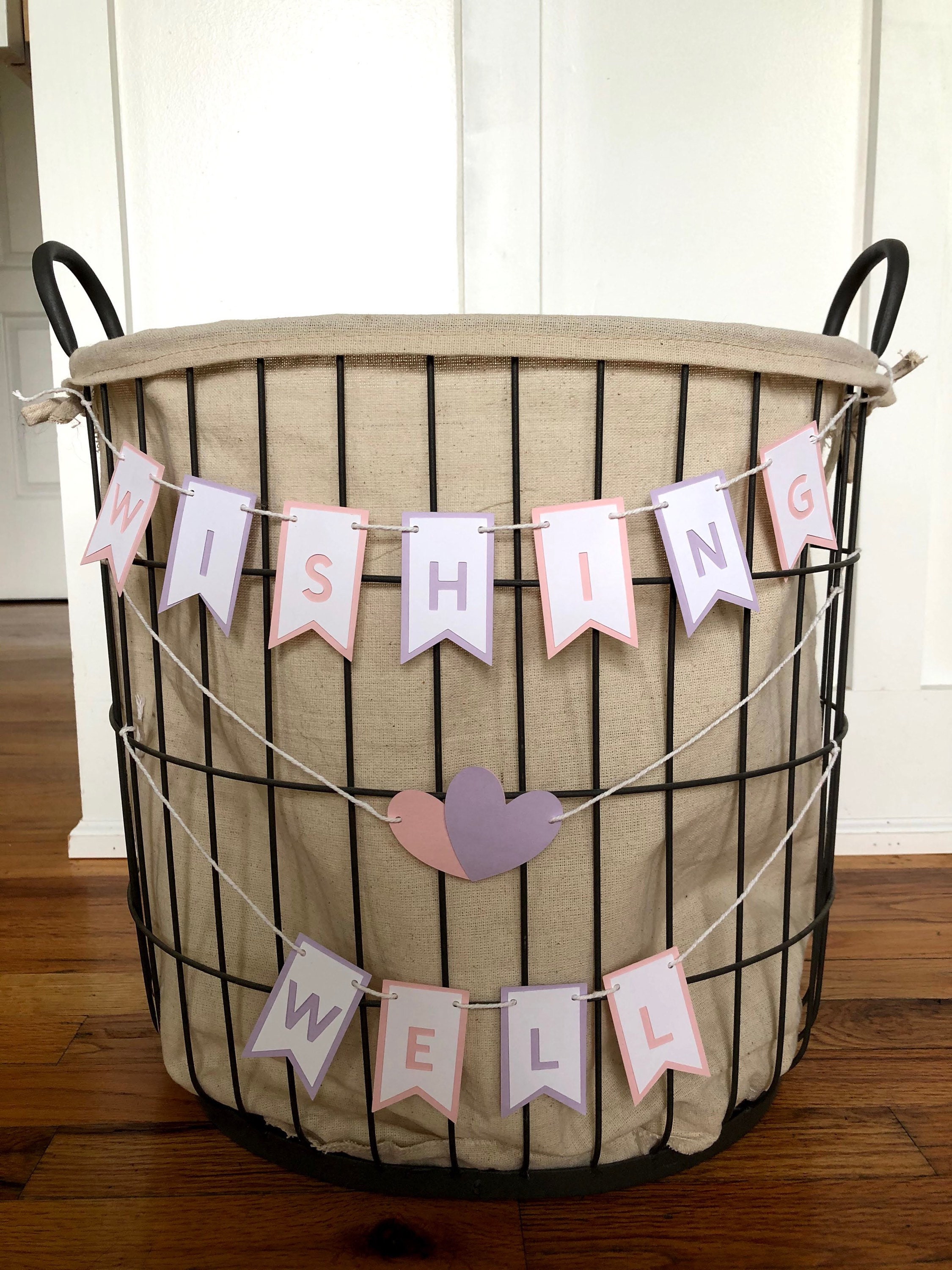 Wishing Well Garland Wishing Well Banner Bridal Shower Bridal Shower