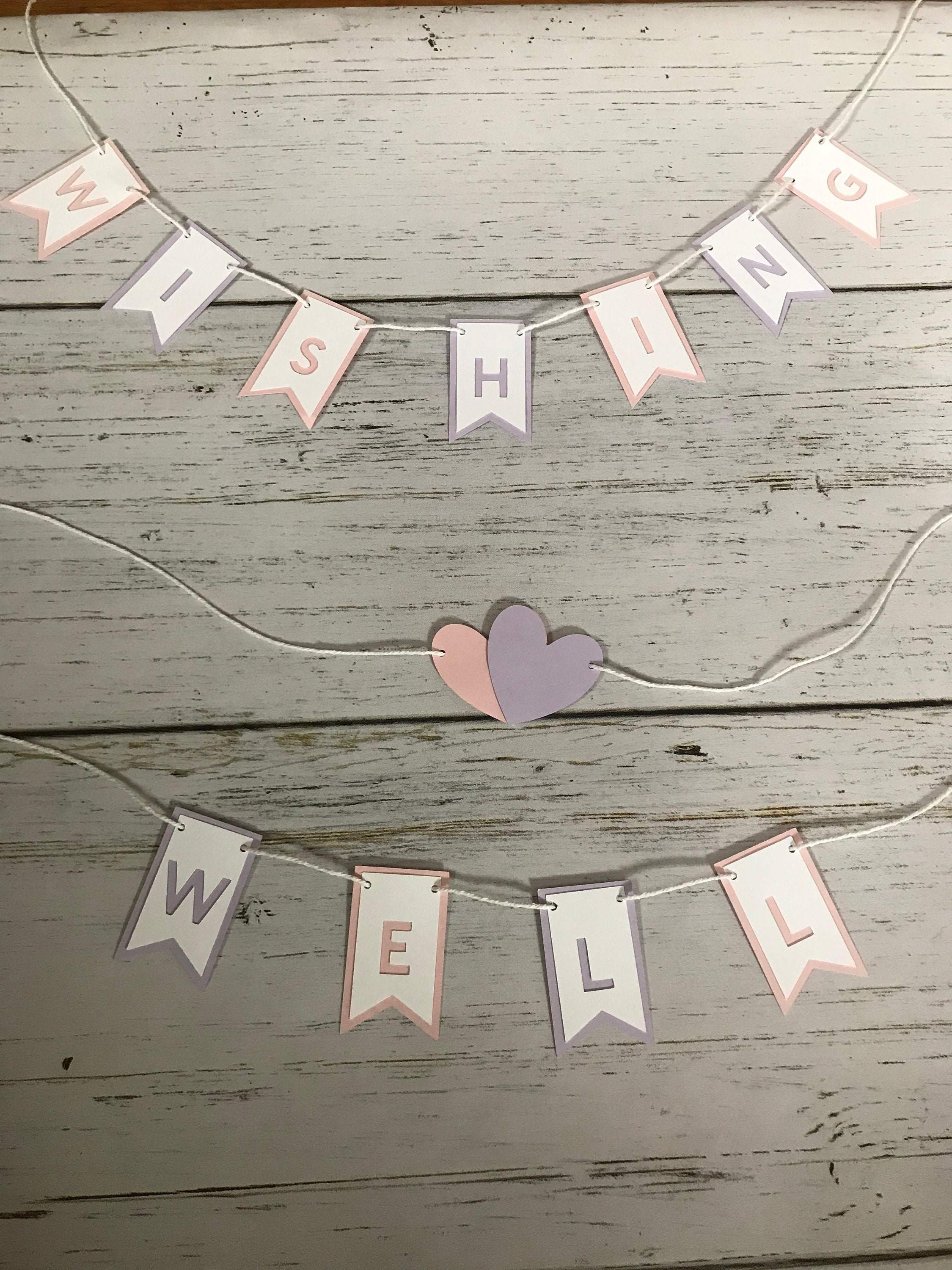 Wishing Well Garland Wishing Well Banner Bridal Shower Bridal Shower