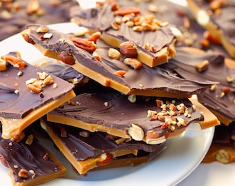 English Toffee with Almonds and Pecans