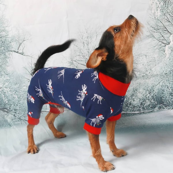 Christmas winter knit Pet Pajamas