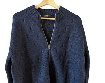 100% Organic navy cashmere sweater