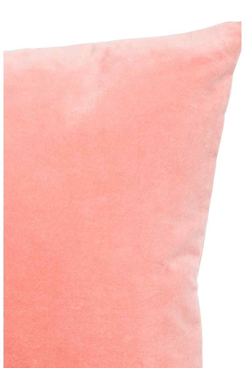 Peach Cotton Velvet Cushion Cover Etsy