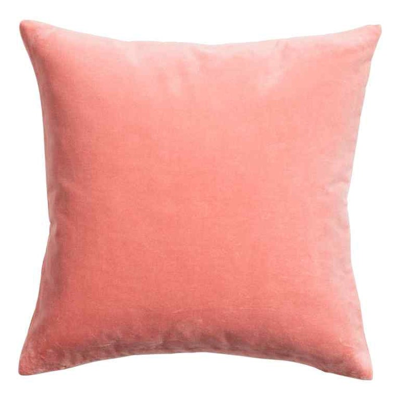 Peach Cotton Velvet Cushion Cover Etsy