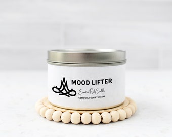 Mood Lifter All-Natural CC Candle™  |  8oz Tin or 12oz Nordic Ceramic Tumbler | Citrus Candle | Vegan Essential Oil Candle