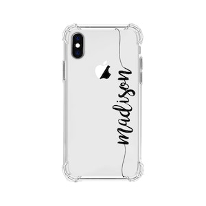 Vertical handwriting Personalized phone case , clear iphone 6 , iphone 6s case iphone 7 case iphone 8 case iphone 8 plus case ,iphone X case