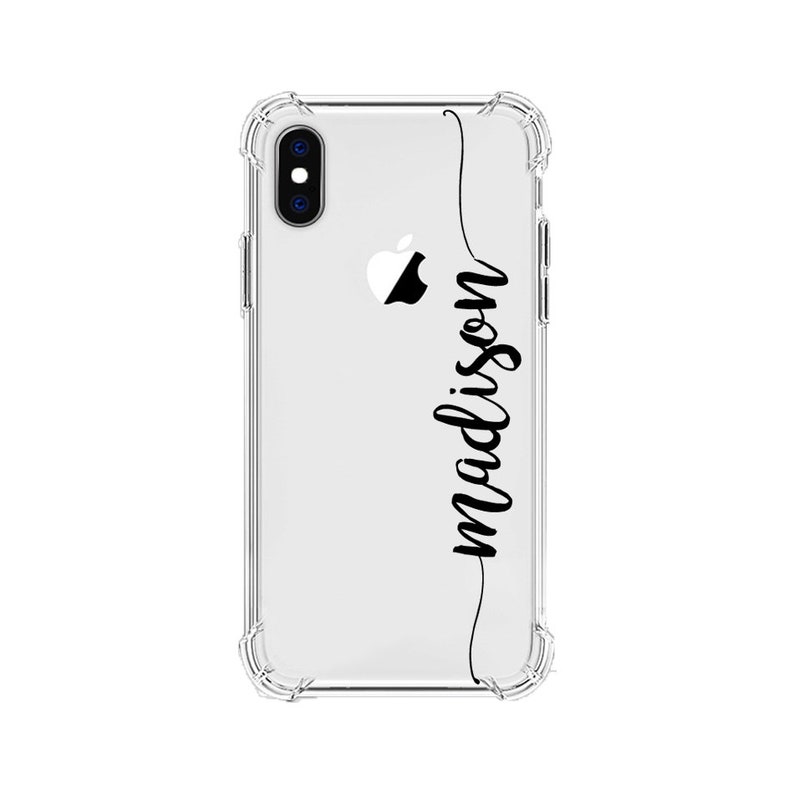 Vertical Handwriting Personalized Phone Case Clear Iphone 6 Etsy