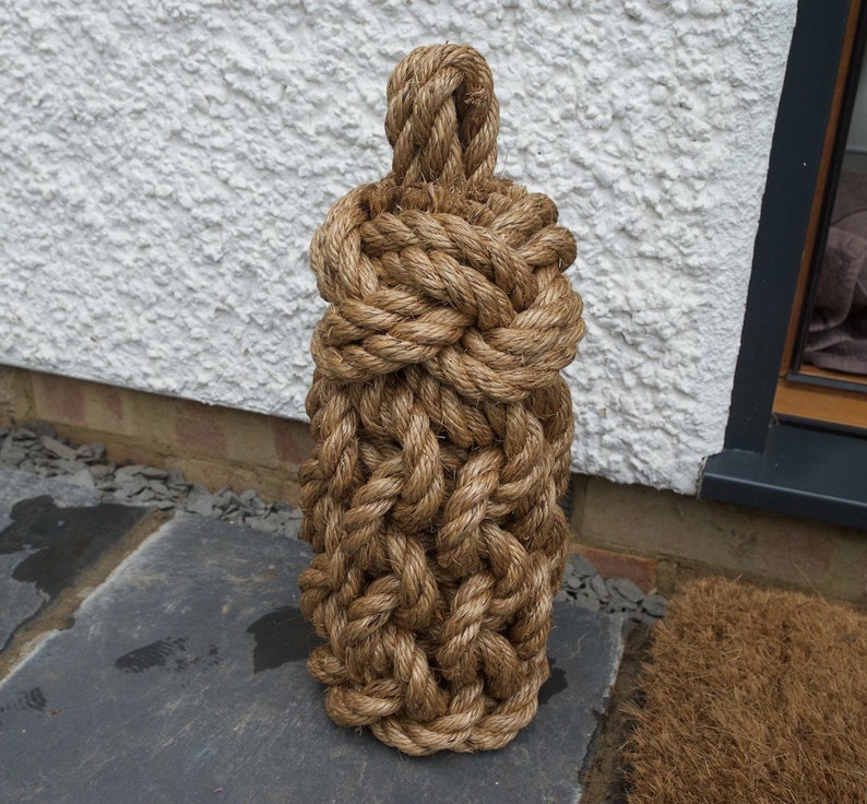 Lighthouse Tall Rope Door Stop Etsy