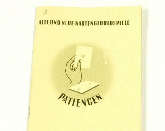 Patiencen Alte Und Neue Kartengeduldspiele 1949 Vintage Book German