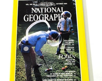 National Geographic October 1984 Route Of Cortes Pollen The Maoris Iberia