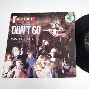 Yazoo Vinyl Record – Don&#39;t Go – 7&quot; Single 1982 Mute Vogue – VG+