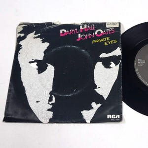 Daryl Hall John Oates Vinilo: Private Eyes 7&quot; Single, 1981 NM