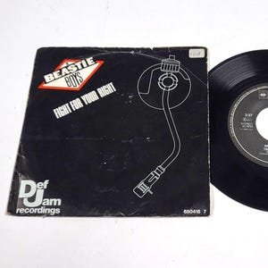 Beastie Boys Vinyl Record – Fight For Your Right 7&quot; Single – 1987 Def Jam CBS – Hip Hop Rock – Near Mint Vinyl – European Release