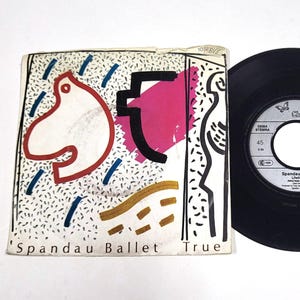 Disco de vinilo de Spandau Ballet – True – Sencillo de 7&quot; 1983 – NM – Chrysalis Stereo