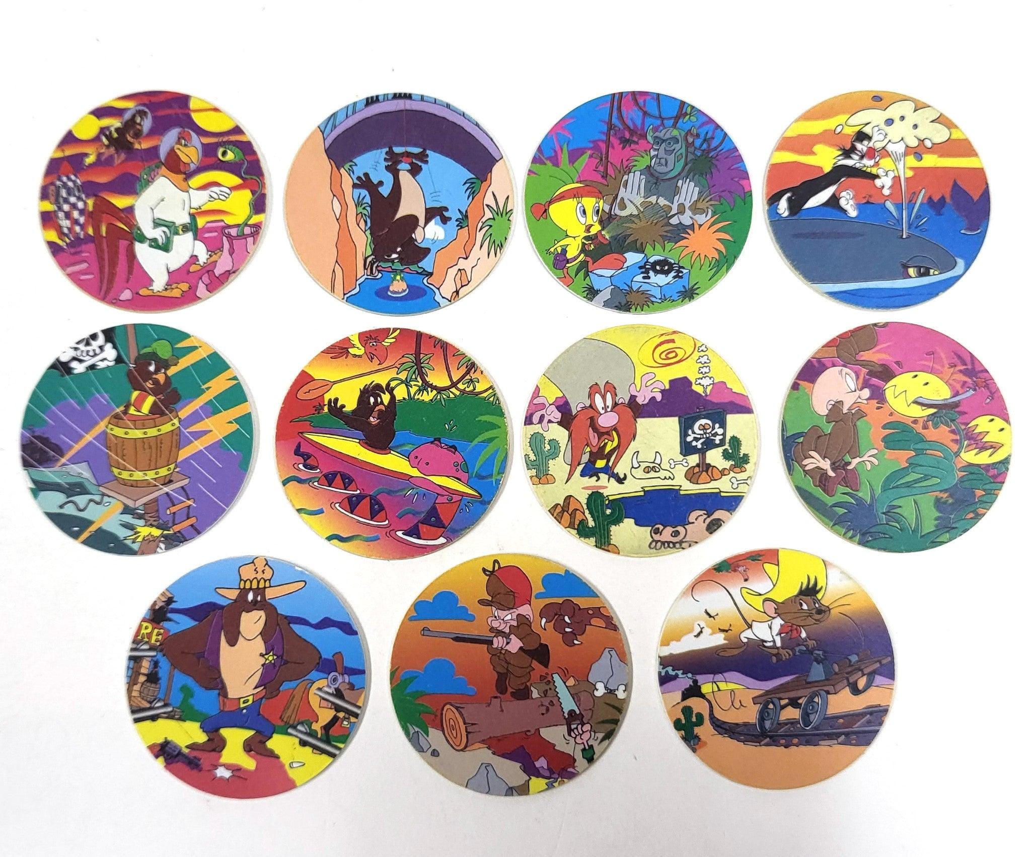 Lot Rare De 3 Boosters Pogs Looney Tunes Scellés – Canada Games – Collection