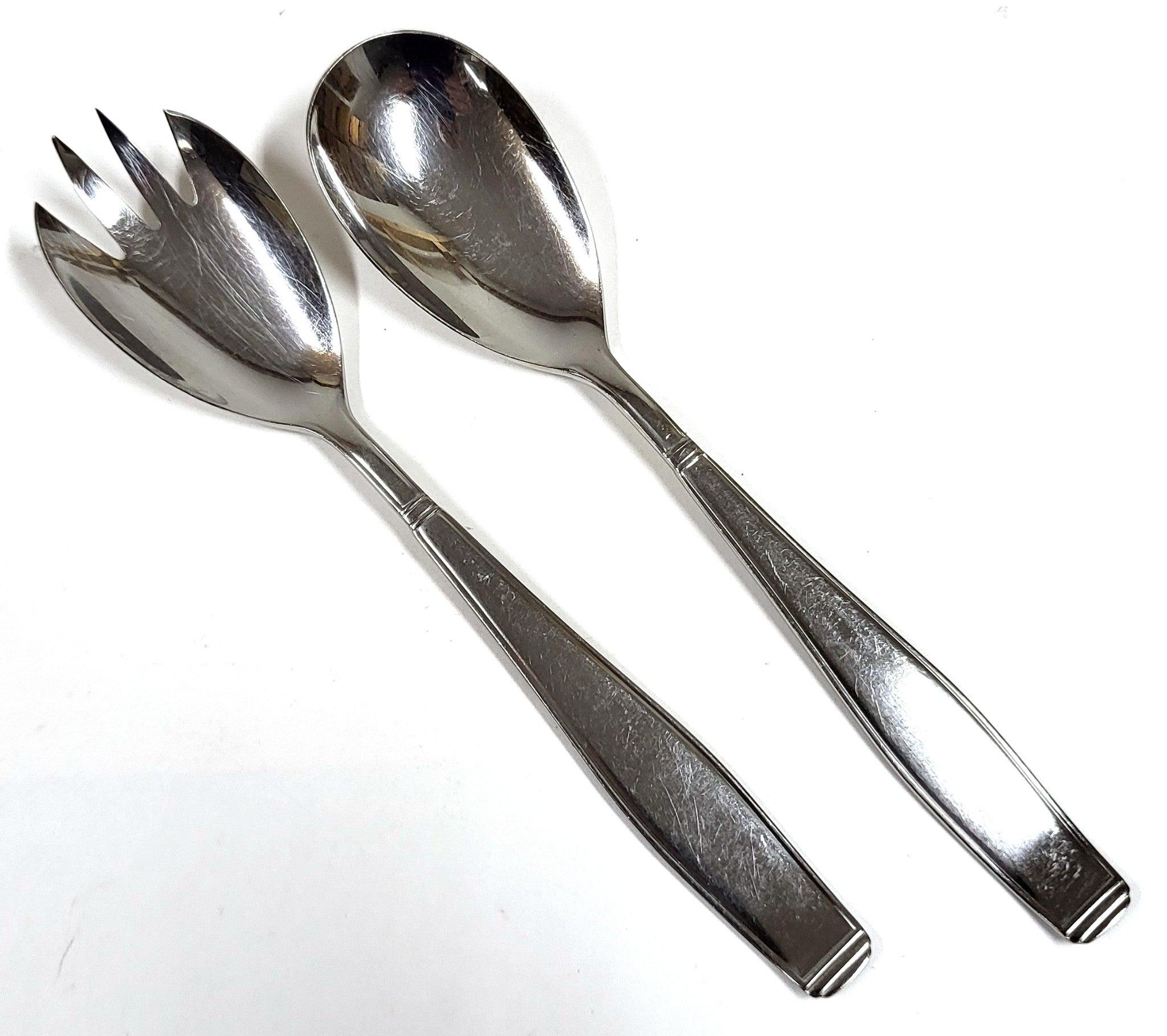 Vintage Gero Zilmeta 562 Georg Nilsson Art Deco Salad Spoon Set