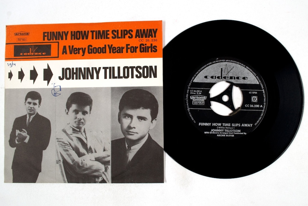 Johnny Tillotson Funny How Time Slips Away 7 Vinyl Etsy