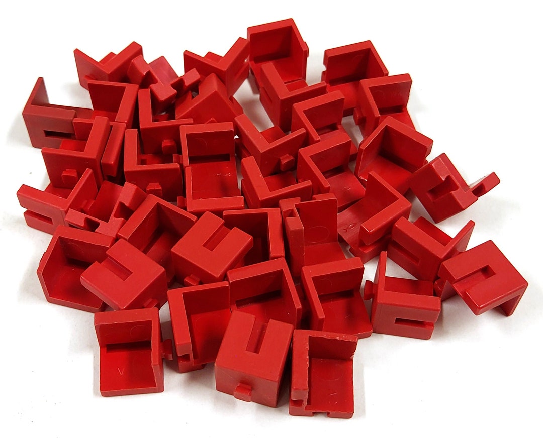 Vintage Fischertechnik 38240 Red Building Block 1977 40pcs Parts