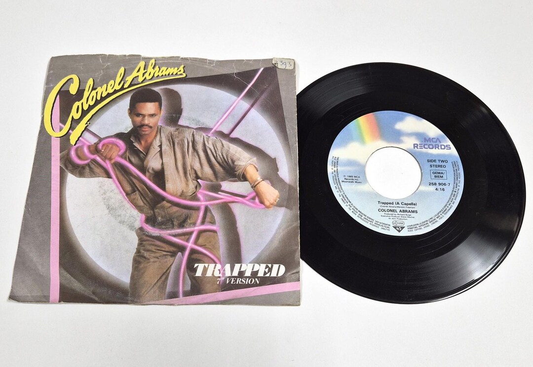 Colonel Abrams Trapped 7 Vinyl 1985 Vg Etsy