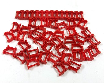 Vintage Fischertechnik 36263 Chainlink Red 50pcs 9.3in Parts Spares 1970