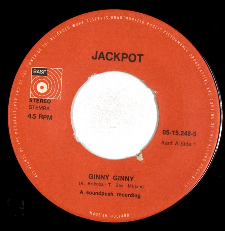 Jackpot Ginny Ginny / Honey Honey 7 Vinyl VG/VG Etsy