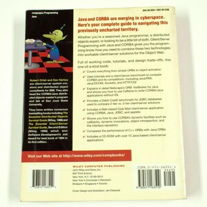 Client/Server With Programming Java And Corba No CD-Rom 1997 Vintage Book AG617 image 4