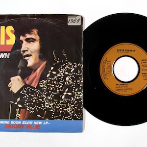 Elvis – Way Down / Pledging My Love 7&quot; Vinyl VG+/G