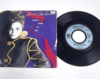 Janet Jackson – When I Think Of You – 7" Vinyl Single – Very Good Plus