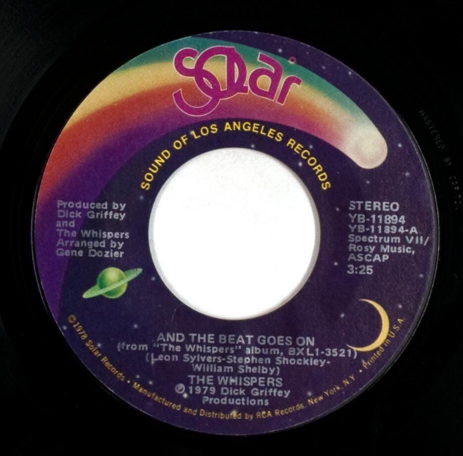 The Whispers – and the Beat Goes on / Can You Do the Boogie – 7