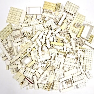 Vintage Lego Classic Weißen Steine Teile Spares Bundle gemischtes Lot