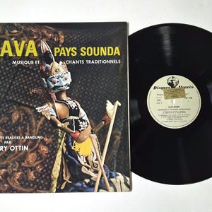 Java Pays Sounda Musique Traditionnelle LP Vinyle NM 12" 33 RPM Noir