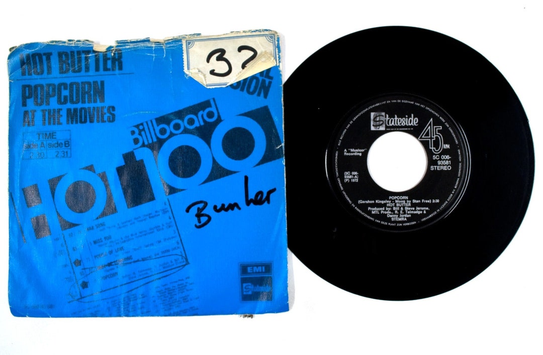 Hot Butter Popcorn / at the Movies 7 Vinyl VG/G Etsy