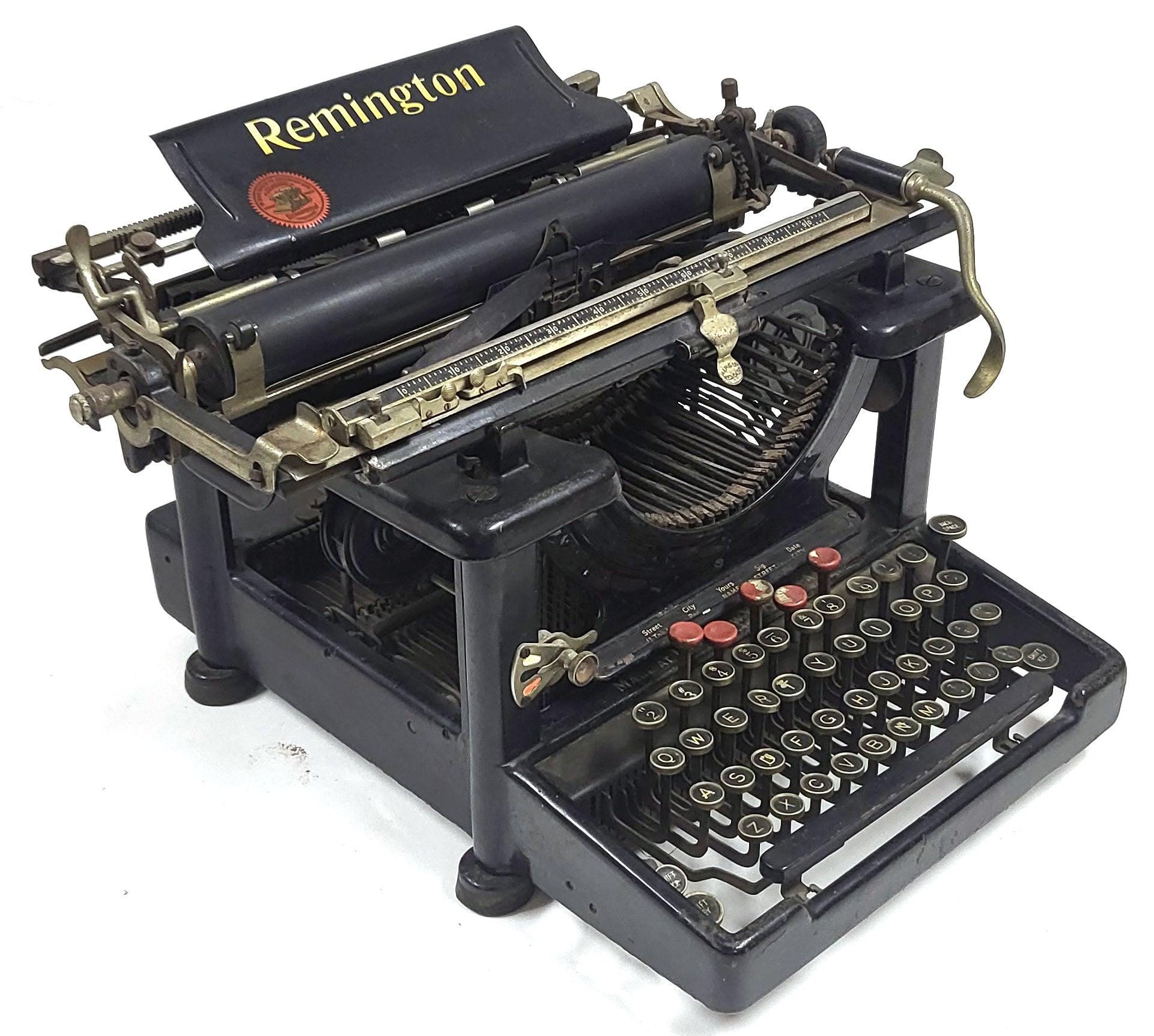 Antique 1917 Remington Standard No 10 Typewriter Black Keys - Etsy