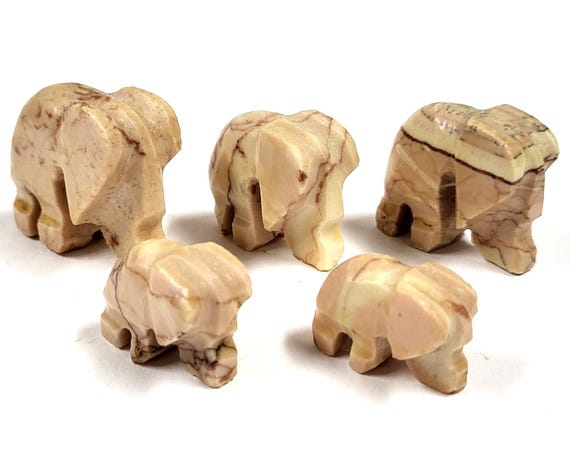 ヴィンテージ大理石ミニチュア象の置物 - Etsy 日本