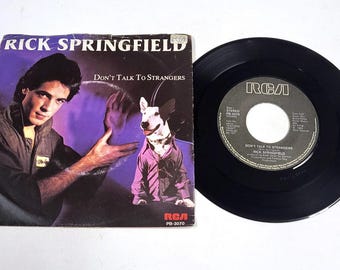Rick Springfield – Don't Talk To Strangers 7" Vinyl NM BF361