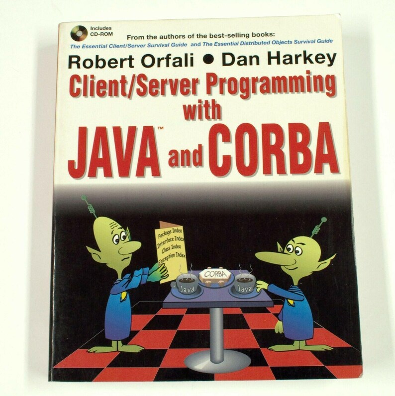 Client/Server With Programming Java And Corba No CD-Rom 1997 Vintage Book AG617 image 1