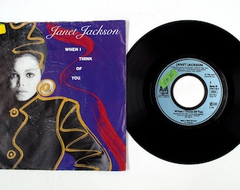 Janet Jackson – When I Think Of You / Pretty Boy 7" Vinyl VG+/VG AT388